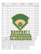 Baseball Scorebook: 100 Scoring Sheets For Baseball and Softball Games, Glover's Scorebooks, Large (8.5X 11) (en Inglés)
