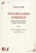 VOCABULARIO JURIDICO (4¬ ED)(R)