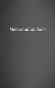 Memorandum Book: Blank With Numbered Pages, Memo Book, 5X8, 100 Pages (en Inglés)