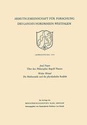 Uber Den Philosophie-Begriff Platons. Die Mathematik Und Die Physikalische Realitat (Arbeitsgemeinschaft für Forschung des Landes Nordrhein-Westfalen)