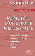 Fiche de lecture Mémoires d'une jeune fille rangée de Simone de Beauvoir (Analyse littéraire de référence et résumé complet) (in French)