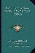 each in his own tongue and other poems