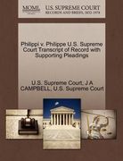 philippi v. philippe u.s. supreme court transcript of record with supporting pleadings