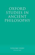 Oxford Studies in Ancient Philosophy: Volume 35 (en Inglés)