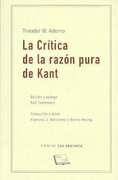La Crítica de la Razón Pura de Kant