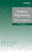 Nonlinear Programming: Theory and Algorithms (Set) (en Inglés)
