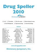 Drug Speller: 2010 (en Inglés)