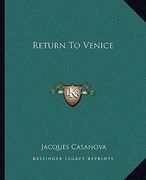 return to venice (en Inglés)