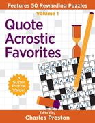 Quote Acrostic Favorites: Features 50 Rewarding Puzzles (en Inglés)