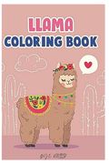 llama coloring book: Fun coloring gift book for llama lovers with stress relief llama designs and funny cute shows (en Inglés)