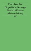 Die Politische Ontologie Martin Heideggers. Aus dem Französischen von Bernd Schwibs. (in German)