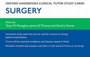 oxford handbooks clinical tutor study cards: surgery