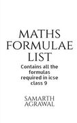 Maths Formula List (en Inglés)
