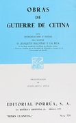 Obras de Gutierre de Cetina (in Spanish)