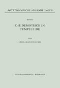 Die Demotischen Tempeleide: Teil 1: Text, Teil 2: Abbildungen (en Alemán)
