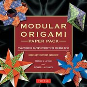 Modular Origami Paper Pack: 350 Colorful Papers Perfect for Folding in 3d 