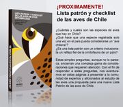 Lista Patrón y Checklist de las Aves de Chile