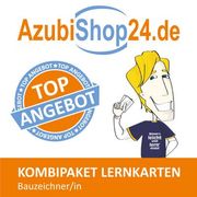 Azubishop24. De Kombi-Paket Lernkarten Bauzeichner/-In: Erfolgreiche Prüfungsvorbereitung auf die Abschlussprüfung (en Alemán)