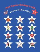 Most Popular Holidays in USA: Word Search and Coloring Book for Kids Ages 9-12, Relaxing and Educational Workbook for Children 10-12