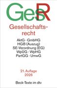 Gesellschaftsrecht: AktG, GmbHG, HGB (Auszug), SE-Verordnung (EG), WpG, WpHG, PartGG, UmwG (en Alemán)