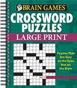 Brain Games: Crossword Puzzles (Large Print) (en Inglés)