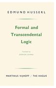 Formal and Transcendental Logic (en Inglés)