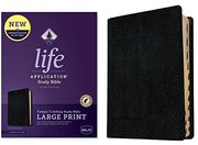 Nkjv Life Application Study Bible, Third Edition, Large Print (Red Letter, Bonded Leather, Black, Indexed) 