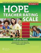 Hope Teacher Rating Scale Forms: Involving Teachers in Equitable Identification of Gifted and Talented Students in K-12: Set of 50 (en Inglés)