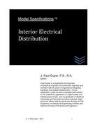 Model Specifications: Interior Electrical Distribution (en Inglés)