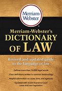 Merriam-Webster's Dictionary of law (en Inglés)