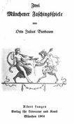 Zwei Münchener Faschingsspiele (German Edition)