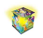Good Night, my Little Dinosaur (Happy fox Books) Pop-Up Bedtime Story Book Twists up Into a Paper Night Light With a Rechargeable Usb-C led Lamp - Rhyming Dinosaur Book for Kids and Toddlers