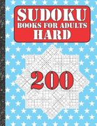 Sudoku books for adults hard: 200 Sudokus from hard with solutions for adults Gifts Sudoku hard book Star Lover adults, kids (en Inglés)