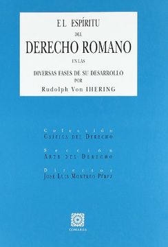 portada El Espíritu del Derecho Romano en las Diversas Fases de su Desarrollo. (in Spanish)