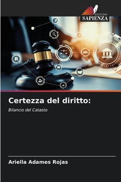 portada Certezza del diritto (en Italiano)
