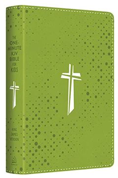 portada One-Minute kjv Bible for Kids [Neon Green Cross] (in English)