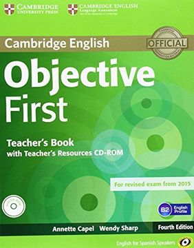 portada Objective First For Spanish Speakers Teacher's Book With Teacher's Resources Cd-rom 4th Edition (en Inglés)