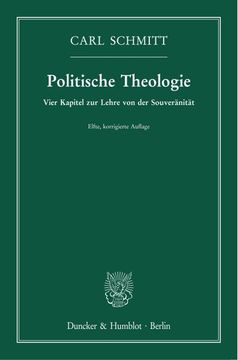 portada Politische Theologie: Vier Kapitel Zur Lehre Von Der Souveranitat (en Alemán)