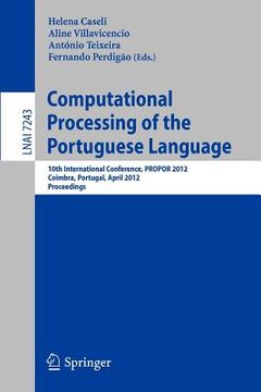 portada computational processing of the portuguese language (en Inglés)