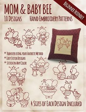 portada Mother and Baby Bee Hand Embroidery Patterns (en Inglés)