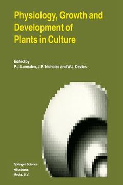 portada Physiology, Growth and Development of Plants in Culture (in English)