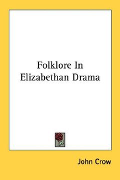 portada folklore in elizabethan drama (en Inglés)