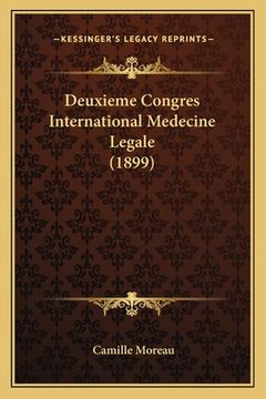 portada Deuxieme Congres International Medecine Legale (1899) (en Francés)