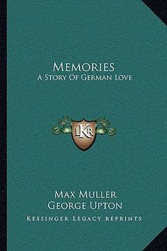 portada memories: a story of german love (en Inglés)