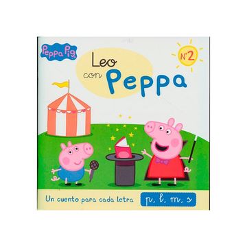 portada Leo con Peppa 2. Un cuento para cada letra: p, m, l, s (in Spanish)