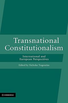 portada Transnational Constitutionalism Hardback: International and European Perspectives (en Inglés)