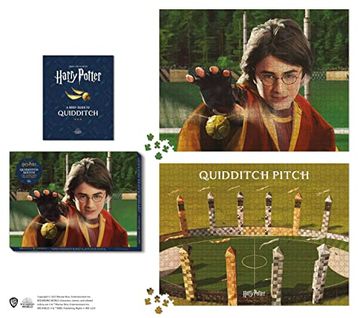 portada Harry Potter Quidditch Match 2-In-1 Double-Sided 1000-Piece Puzzle (en Inglés)