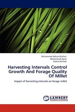 portada harvesting intervals control growth and forage quality of millet (in English)