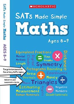 portada Maths Ages 8-9 (Sats Made Simple) (in English)