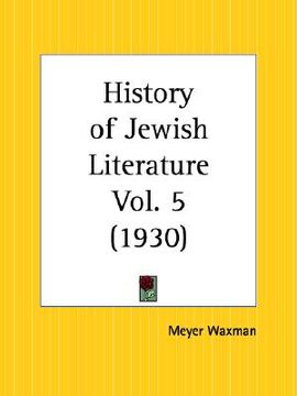 portada history of jewish literature part 5 (en Inglés)